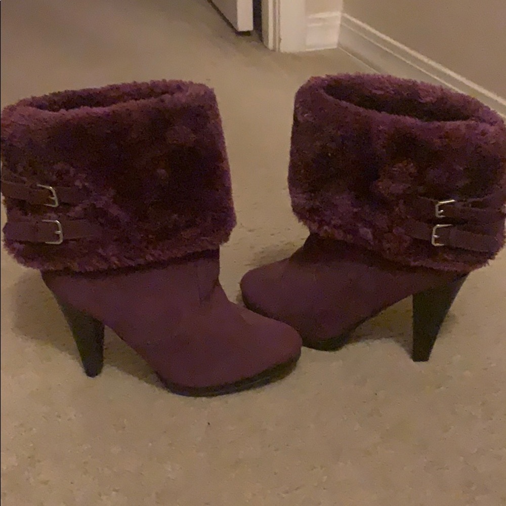 Purple boots
